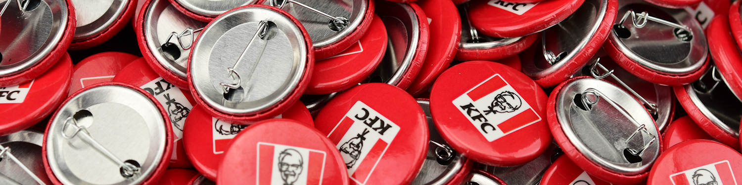 Round pinback button price list